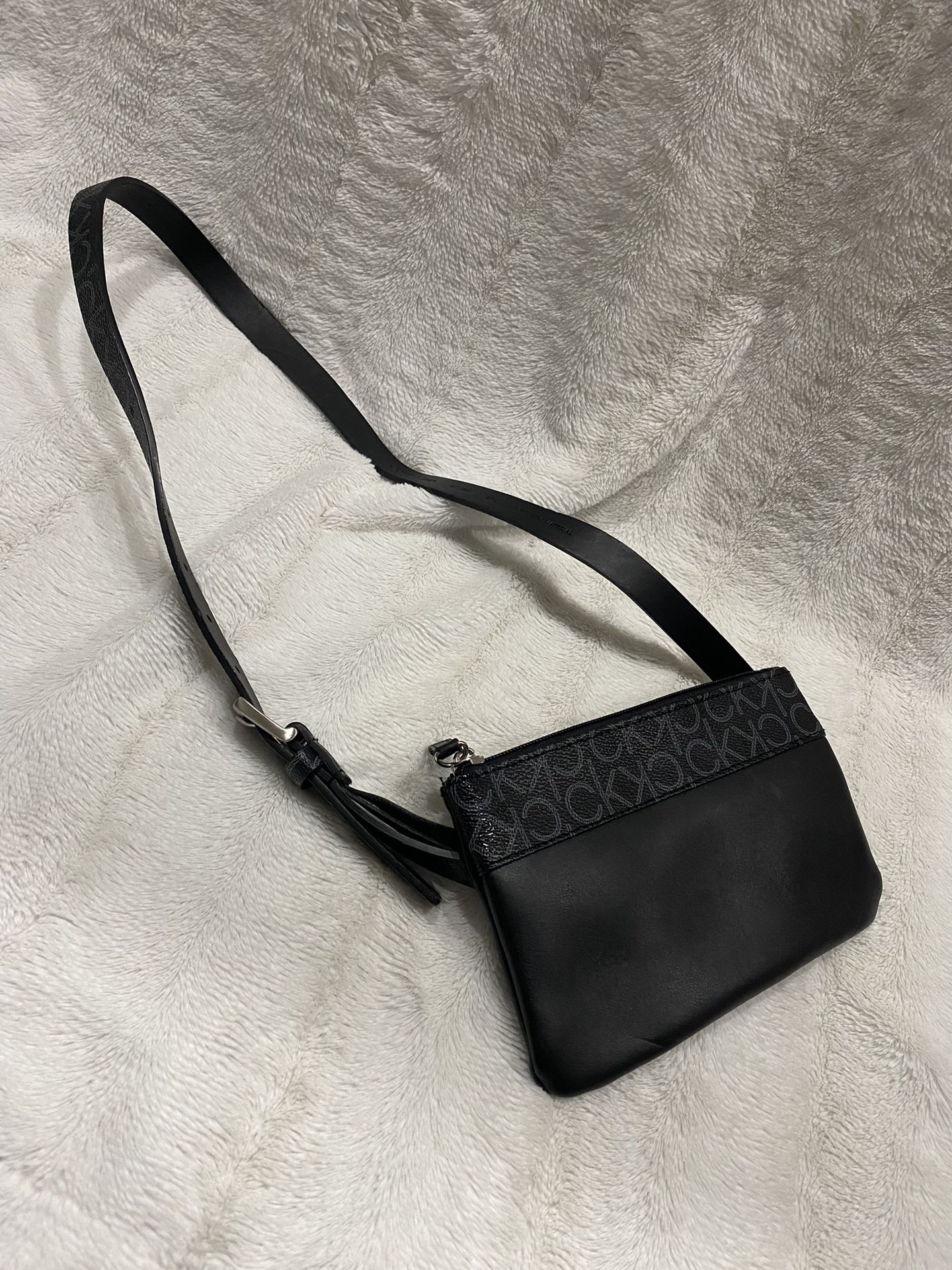 Calvin Klein Black Synthetic Material Fanny Pack/ Belt Bag 