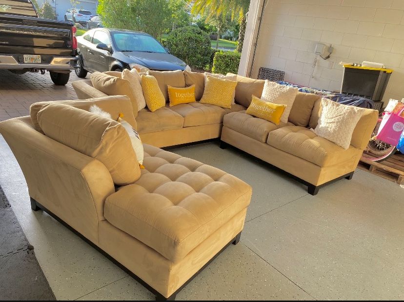 Cindy Crawford Sectional Sofá 