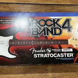 Rock Band 4 Wireless Fender Stratocaster Guitar for PS4 New In Box