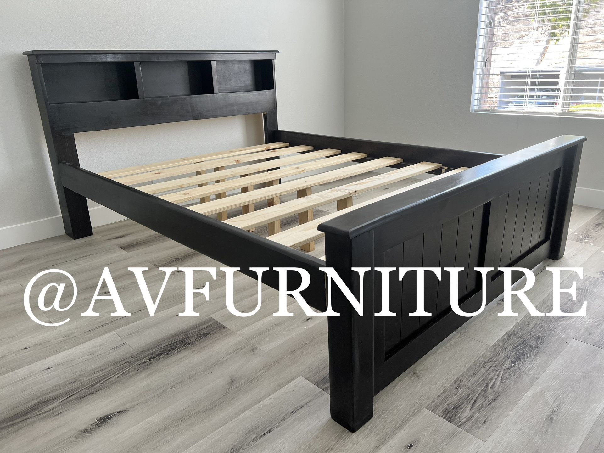 Solid Wood Queen Bed Frame