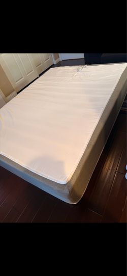 Queen mattress and frame
