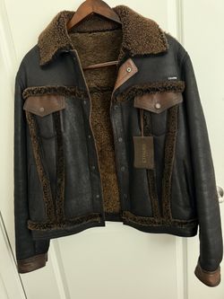 Cuadra Leather Jacket Black Brown 