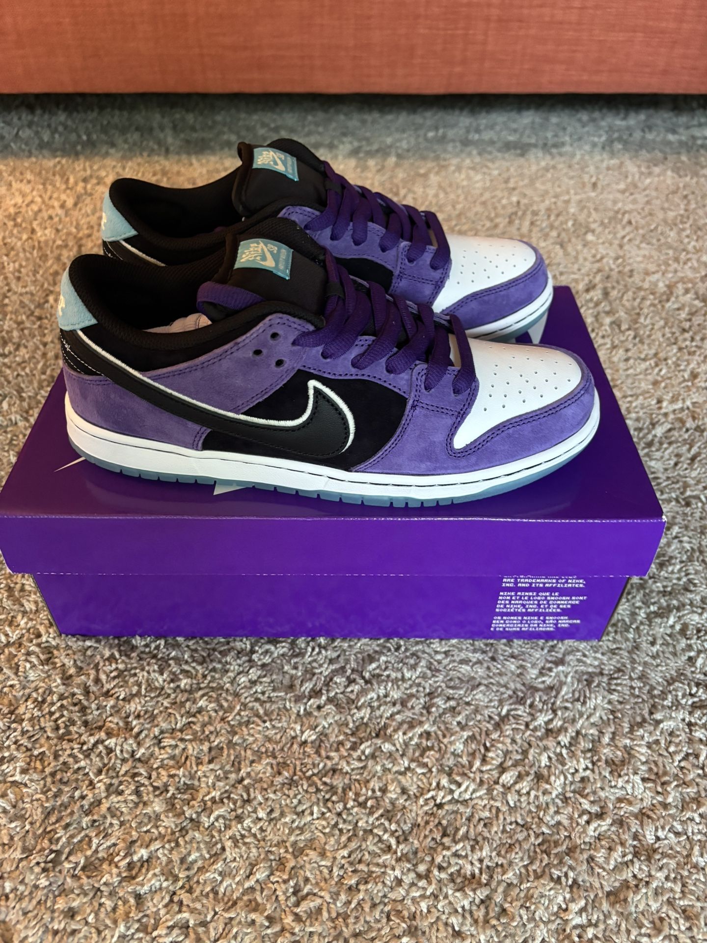 Nike SB Dunk Low Pro x Hayley Wilson Black and Court Purple Size 8.5M