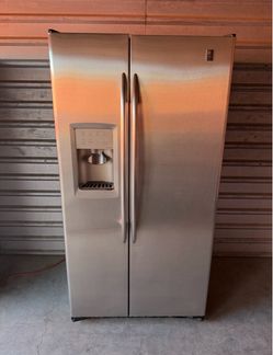 GE Stainless Steel Refrigerator And Freezer