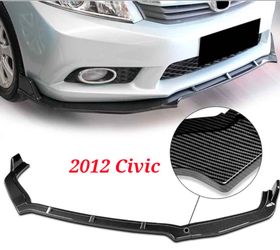 2012 Honda Civic Front Bumper Lip Splitter Under Chin