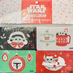 Star Wars The Mandalorian 4 Pack Cleaning Sponges