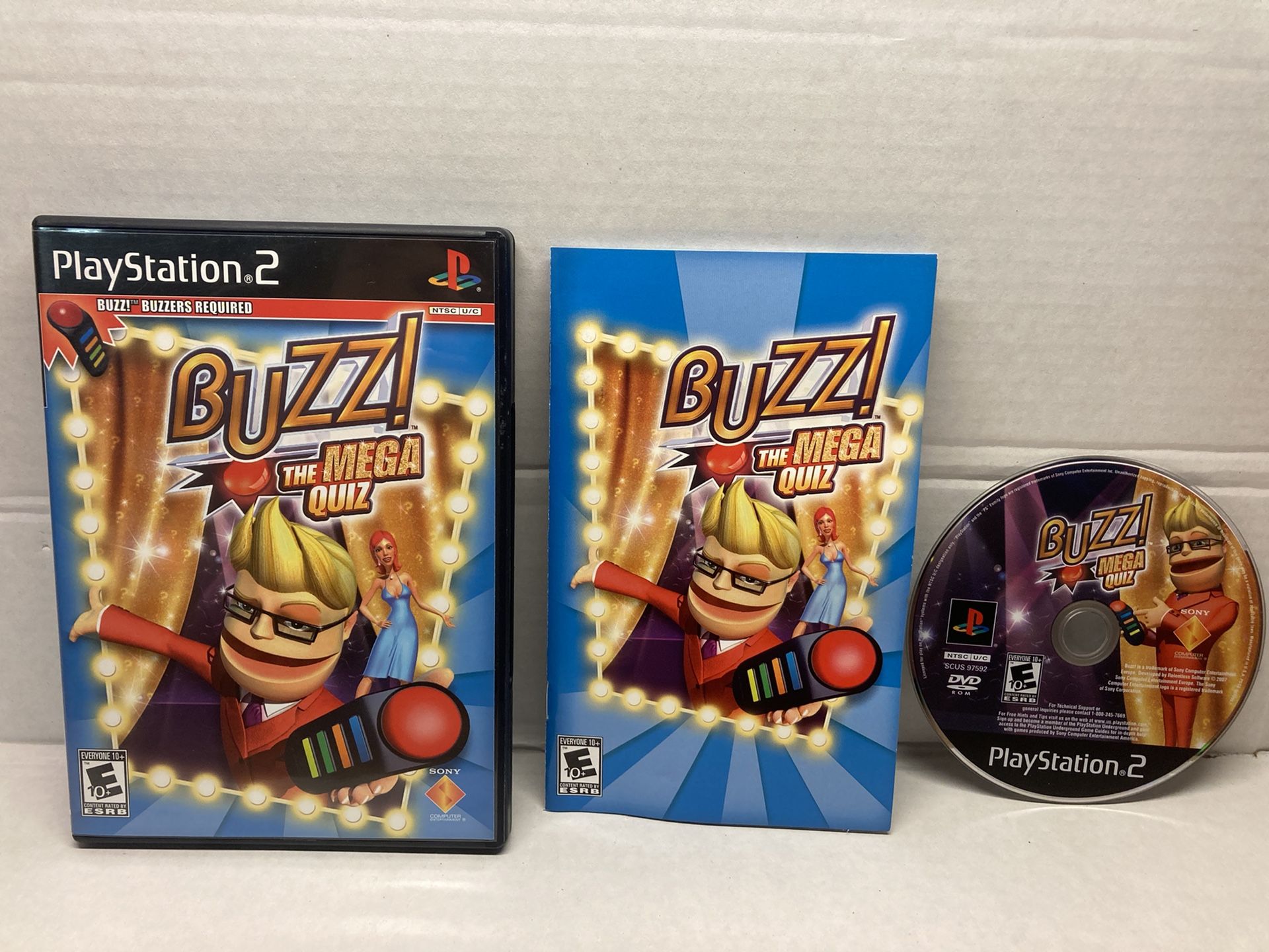 PlayStation 2 BUZZ The Mega Quiz