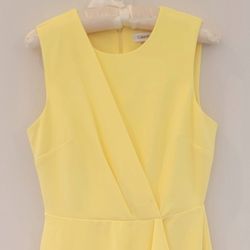 Calvin Klein Yellow Dress