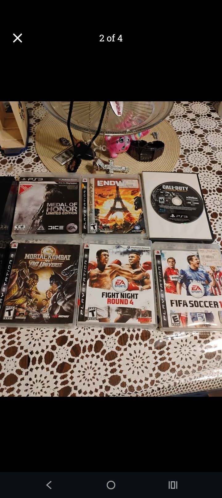 PlayStation 3 with six games
