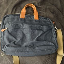 J Crew Dry Goods Harwick Messenger Bag - Navy