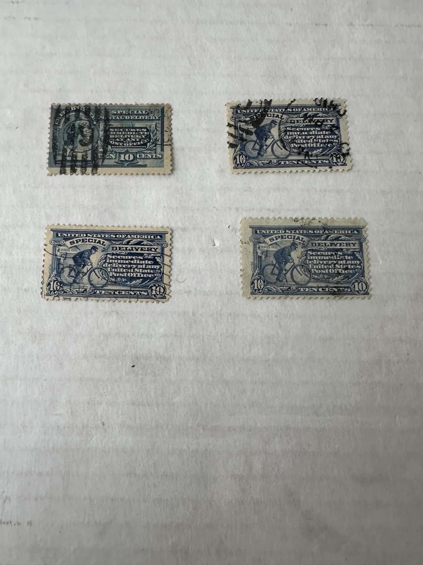 United States Special Delivery Of 4 E2 E4 (2) E6 Used States