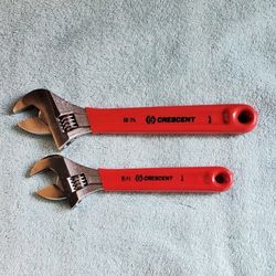 2- Piece Adjustable Crescent Wrench Set 10" & 8"