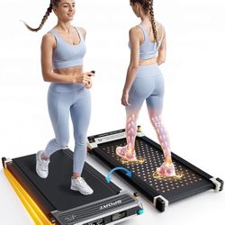 Versatile Walking Pad Treadmill with Incline - Dual-Sided Under Desk Treadmill with Foot Massage - M610