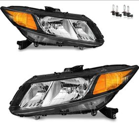 New 2012-2015 Honda Civic 4 Door / 2012-2013 Honda Civic 2 Door Headlights / Mikas Nuevas Delanteras Faros