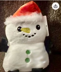 Small plush snowman
