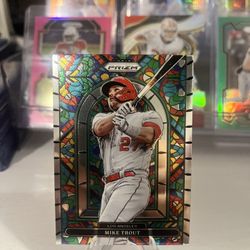 Mike Trout stained Glass Sports Card 
