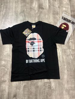 A Bathing Ape BAPE Plaid Ape Head T-Shirt