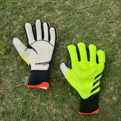 Adidas Predator Men’s 10 GL PRO FS Fingersave Yellow/Black IQ4019 $170 Gloves