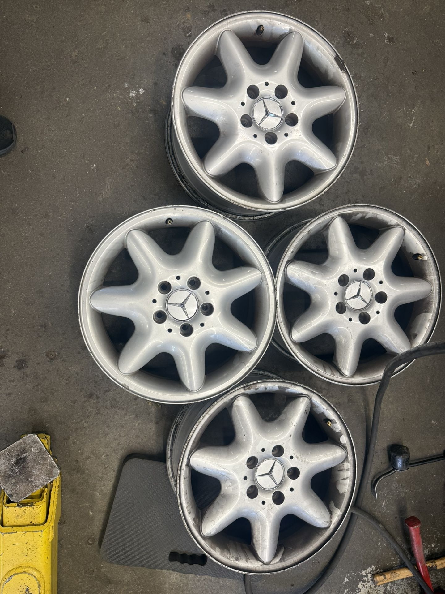 Set of 4 Used 16” Wheels – Mercedes – 5x112 Bolt Pattern