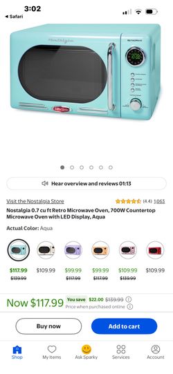 Nostalgia retro microwave