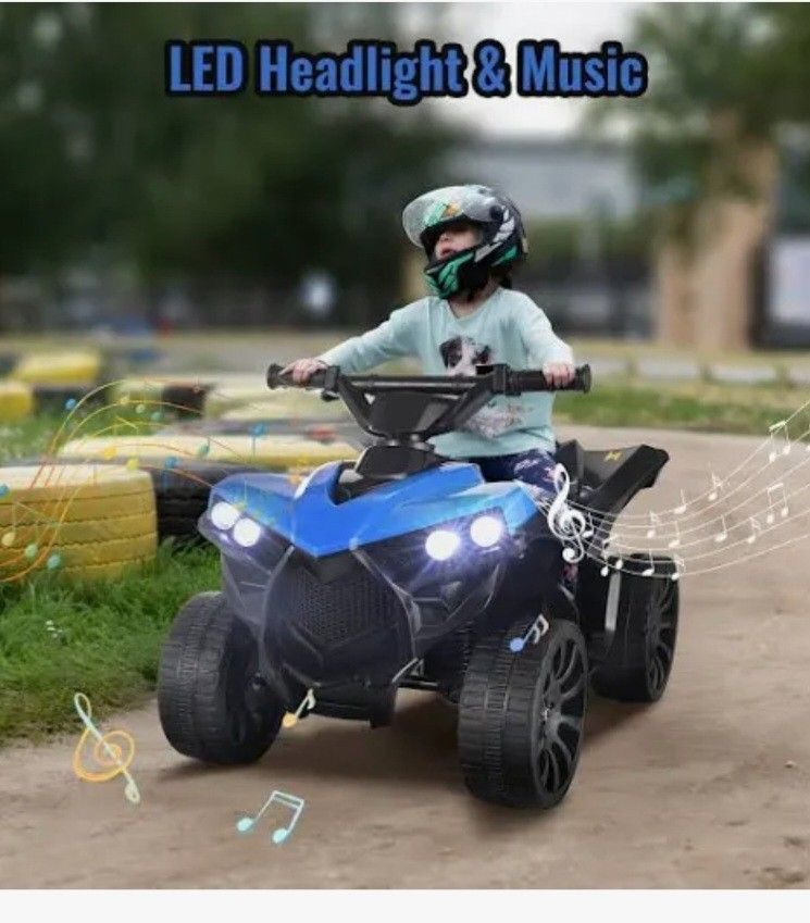 Vehicle for Boys and Girls, Blue Toy for Ages 2+, Maximum Load 25kg 6V Off-Road
