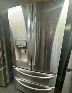 Stainless LG French Door Fridge with Ice Maker