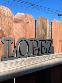 Metal sign