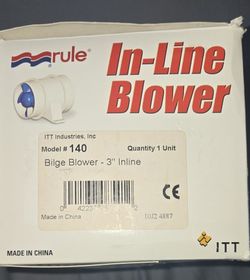 Rule Bilge In Line Blower Model #140