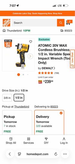 Impact dewalt