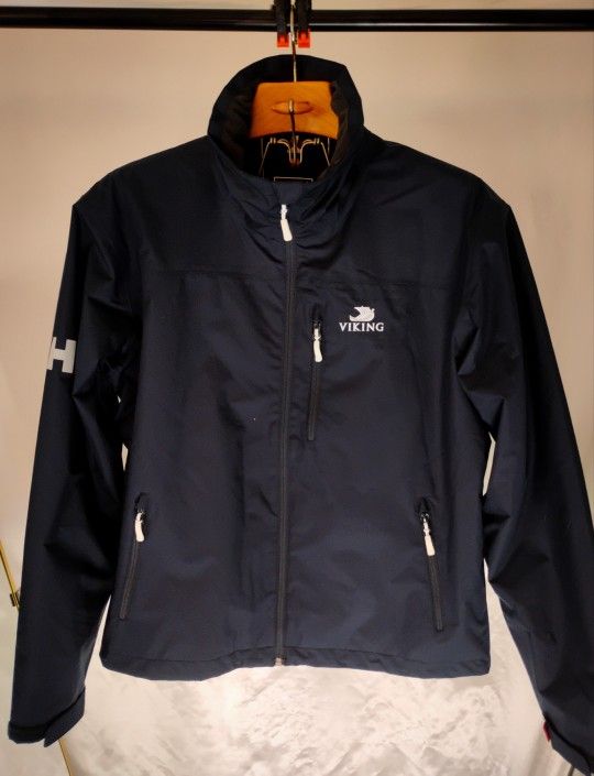 Helly Hansen Viking Softshell Jacket Men’s M Navy Full Zip Windbreaker Medium