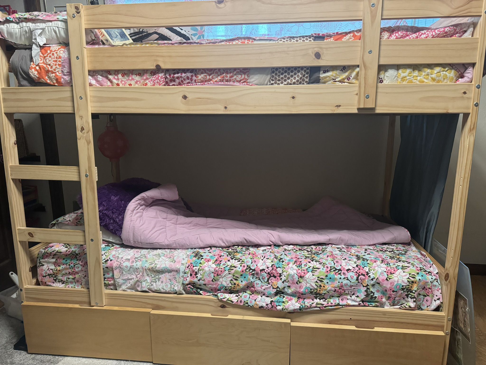 Solid Wood IKEA Bunk Bed