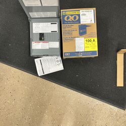 Square D 100 Amp Breaker Box and 50 Amp Breaker
