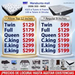Mattress All sizes available.