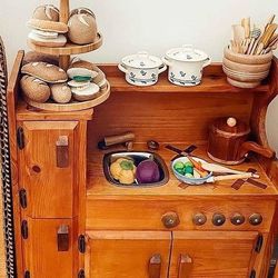 Elves And Angels Suzanne's Kitchen Wood Playset 