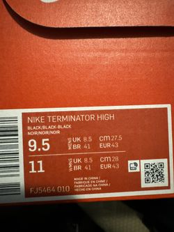 Nike Men Terminator High Black 