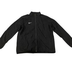 Nike Dri-Fit Mens Windbreaker Black Athletic Jacket Size XL