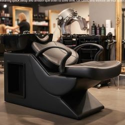 Salon Shampoo Bowl and Chair Set