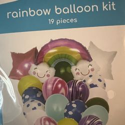Brand New Rainbows And Clouds Party Kit