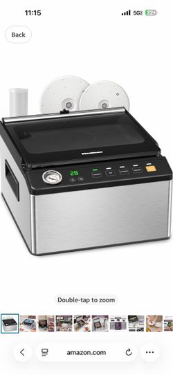 Mesliese 100kPa Chamber Vacuum Sealer, 6.3QT for Liquid Foods & Sous Vide