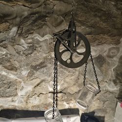 Industrial looking plant hanger