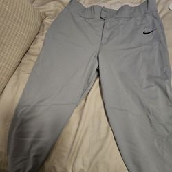 Nike Youth Baseball Pants Gray Like New 