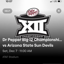 4 Tickets To big 12 Championship 