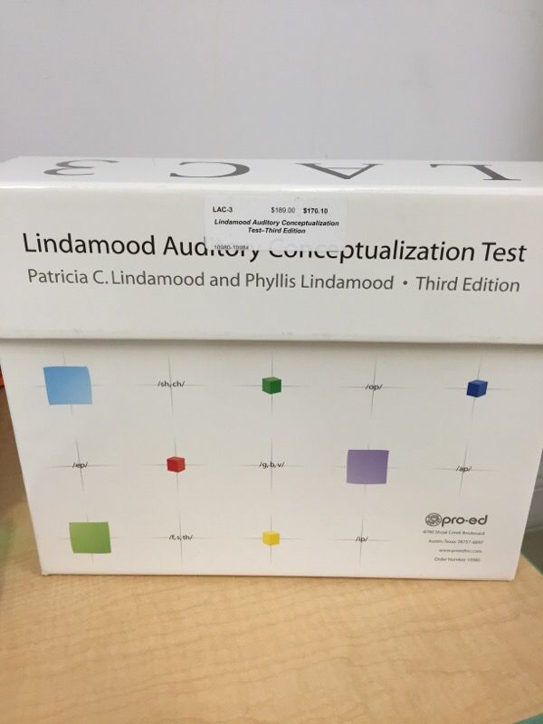 Lindamood Bell Auditory Conceptualization Test