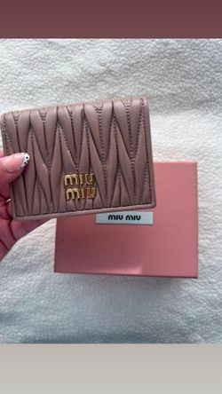 Miu miu wallets beige/ pink/ SERIOUS INQUIRIES DO NOT COME HERE TO WASTE MY TIME