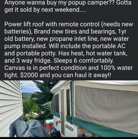 2011 STARCRAFT POP UP CAMPER