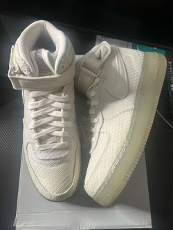 Nike Air Force 1 Mid Metallic Silver Size 9