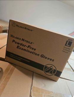 Gloves nitrile blue