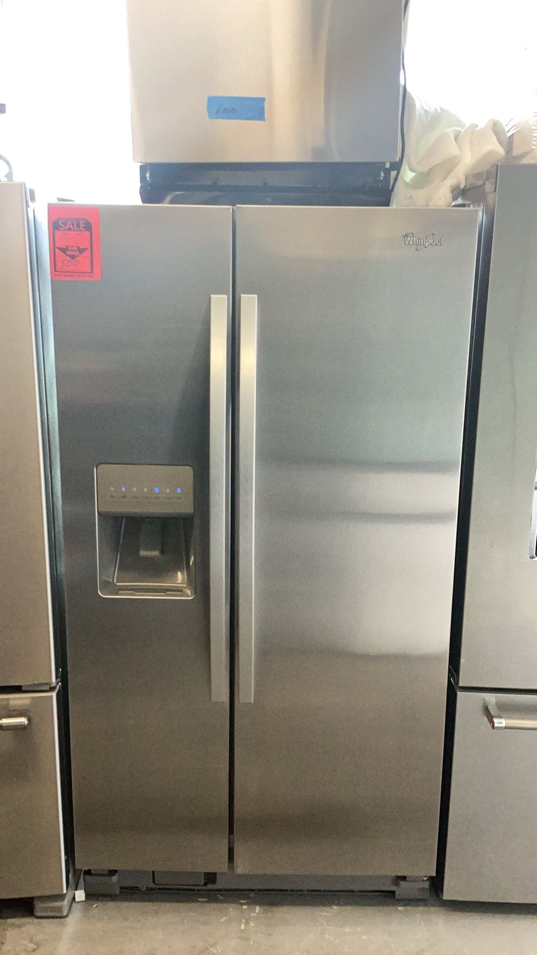 Used Clean Whirlpool Side By Side Refrigerator Stainless