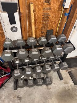 Dumbbells set of 920lbs total