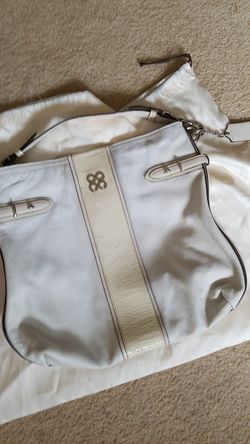COACH off white shoulder bag